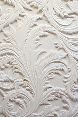 A detailed close-up shot of a white wall with an intricate pattern. Perfect for adding texture and interest to any design project