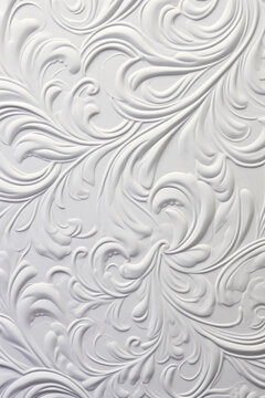 A detailed view of a white wall with an intricate pattern. This versatile image can be used for various design projects