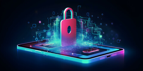 concept of security in mobile world, cyber security, data