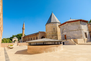 Alaeddin Keykubad Mosque in Konya is embraced by a spacious courtyard bordered by elegant...