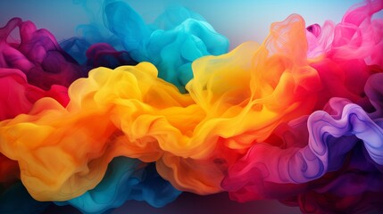 Obraz premium colorful smoke background ai generated