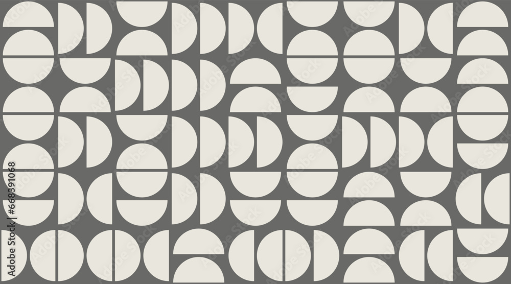 Poster geometry minimalistic bauhaus pattern. vector abstract contemporary multicolored trendy texture