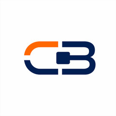 The letter CB, C3 logo design is simple and modern.