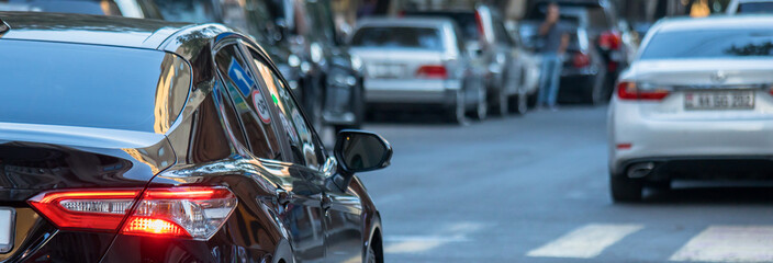 car traffic in crosswalk