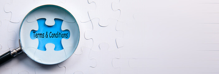 puzzle with word TERMS & CONDITIONS.