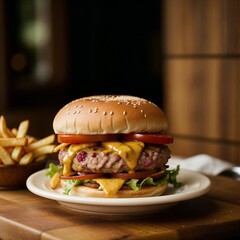 big tasty hamburger