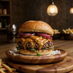 big tasty hamburger