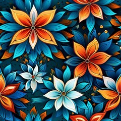 Blossoming Kaleidoscope Petals Pattern