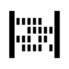 Black Abstract Abacus Stationery Icon