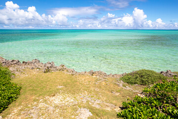 beach with sky of okinawa 