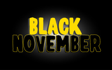 black november banner, marketing and promotion