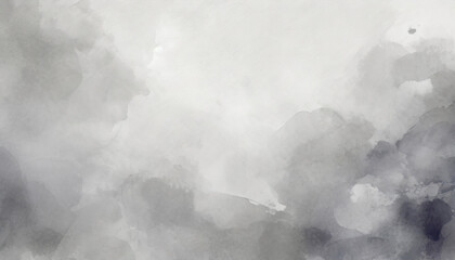 white watercolor background painting with cloudy distressed texture and marbled grunge soft gray or silver vintage colors