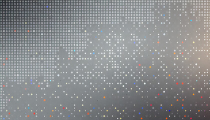 digital technology background digital data dots gray and multicolor pattern pixel background