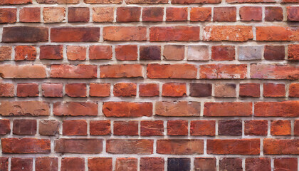 vintage red brick masonry building wall brick fence wall background for design background of old...