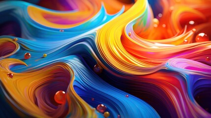 Vibrant swirls of color seamlessly blending into art