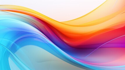 Colorful Glass Dynamic Curve Background: Vibrant and Abstract Glass Artwork with Dynamic Curves. Perfect for Modern Design and Creative Projects