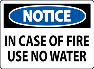 Danger Sign Danger - In Case Of Fire Use No Water