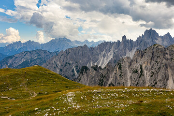 Fototapeta na wymiar View of Italian Dolomites in northern Italy, European Alps
