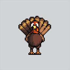 Pixel art illustration Turkey. Pixelated Turkey. Turkey farm pixelated for the pixel art game and icon for website and video game. old school retro.
