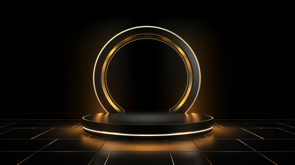 ELEGANT GOLDEN PODIUM. legal AI