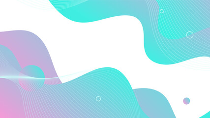Modern Abstract Background with Waves Fluid Liquid Motion and Pink White Blue Gradient Color