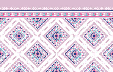 Ethnic tribal Aztec colorful background. Seamless tribal pattern, folk embroidery, tradition geometric Aztec ornament. Tradition Native and Navaho diamond design for fabric, textile, print, rug, paper