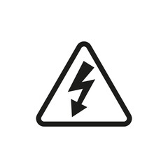 High voltage sign. Vector illustration. EPS 10.
