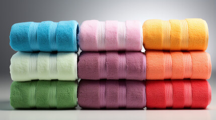 Fototapeta na wymiar cotton wool towel made with generative AI