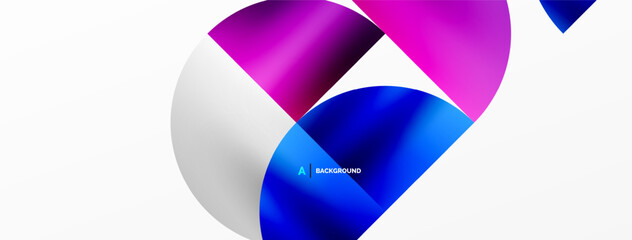 Minimalist geometric background featuring metallic round triangles, delivering sleek and modern visual aesthetic with emphasis on clean, metallic forms for wallpaper, banner, background, landing page