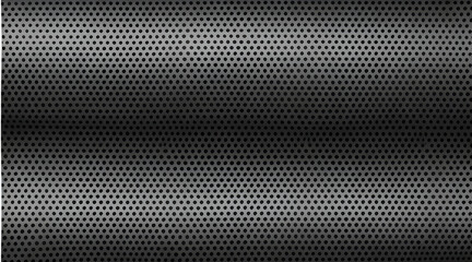 Abstract perforated metal background texture, grey color, Metal net, rounded holes