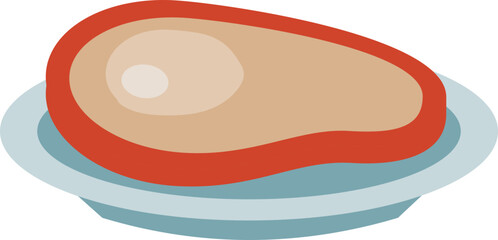 Beef steak icon