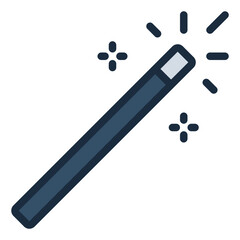 Magic Wand color filled line icon