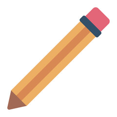 Pencil color flat icon