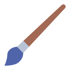 Paintbrush color flat icon