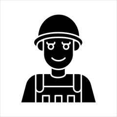 Military soldier army icon symbol template for graphic and web design, vector illustration on white background