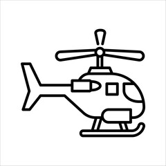War military Helicopter Icon vector illustration on white background