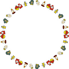 The Christmas Boarder line for holiday concept
