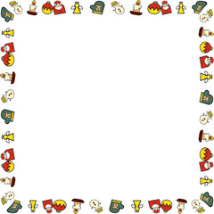 The Christmas Boarder line for holiday concept