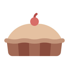 Pie color flat icon