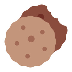 Cookies color flat icon