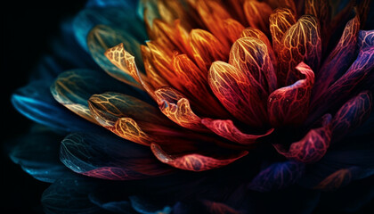 Vibrant flower bouquet showcases nature beauty in multi colored petals generated by AI