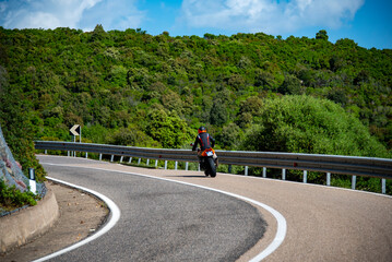 Winding Mountain Road SS126 - Sardinia - Italy