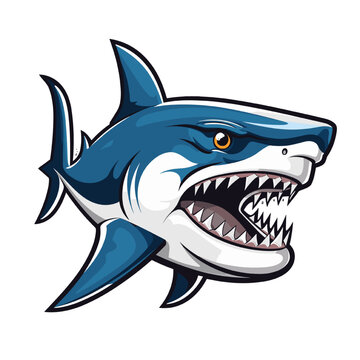 Shark mascot Logo