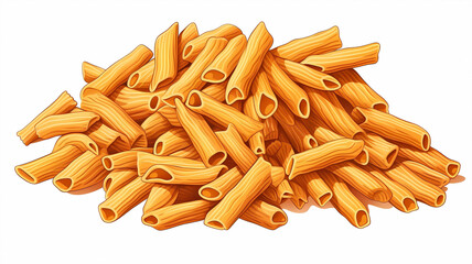 Hand drawn cartoon italian pasta illustration
