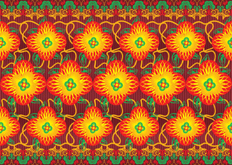 African ethnic native pattern.Traditional kente,ankara,kitenge,chitenge,capulana african wax print fabric pattern.Abstract vector motif pattern.For fabric,clothing,blanket,carpet,woven,wrap,decoration