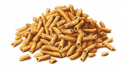 Hand drawn cartoon italian pasta illustration
