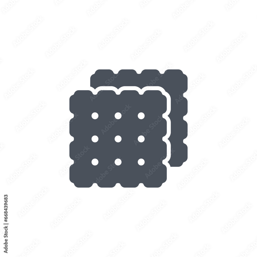Aufkleber vector sign of the cookies symbol isolated on a white background. icon color editable.