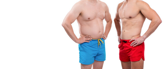 photo of before fat after slim compare, advertisement. before fat after slim compare of men...