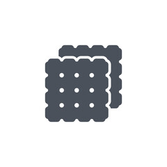 Vector sign of the cookies symbol isolated on a white background. icon color editable.