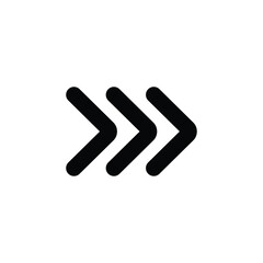 black arrow icon transparant backgorund flat design one big arrow head followed by three lines arrows head right direction symbol